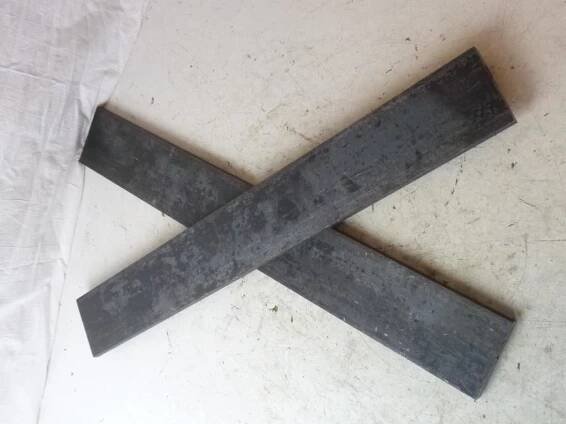 #ocel plochá 100x15 mm délka 720 a 730 mm dva kusy  plocháč ****** - Podnikání a průmysl