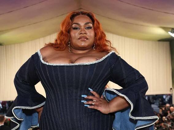 Da'Vine Joy Randolph Rocks a Custom Gap Denim Gown at 2024 Met Gala: 'I Feel Powerful'