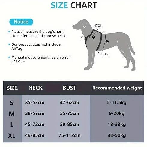 reflective   dog harness adjustable pet vest dogs outdoor walking traveling vest harness for small medium large dogs details 0