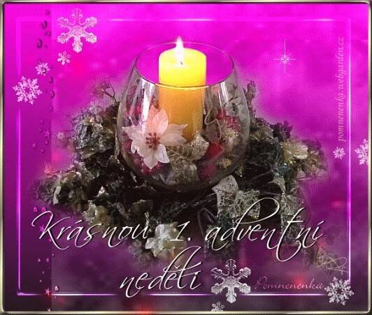 Advent přání - Obrázková přání | Advent, Candles, Candle holders