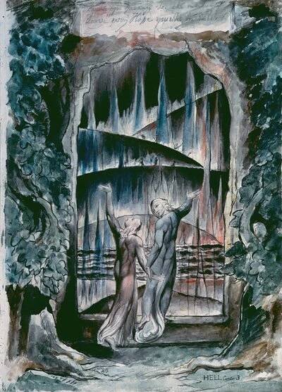 Ilustrace k Dantesově Božské od William Blake