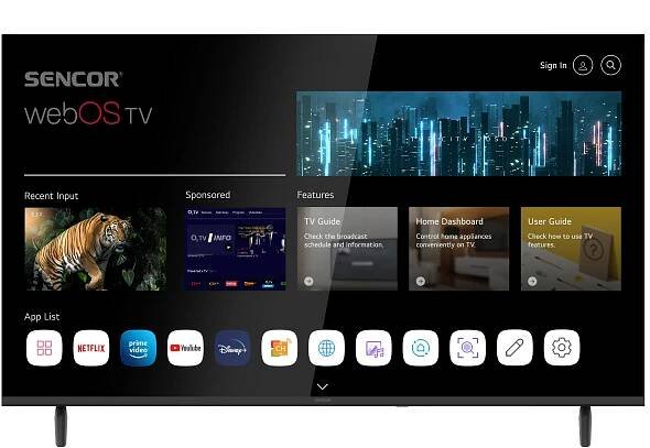 LED SMART webOS TV SENCOR SLE 43FS803B 43" FULL HD