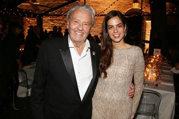 Anouchka Delon s tatínkem