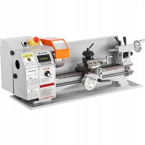 Mini kovový soustruh 7x16'' 800W 150-2500 ot./min. 3čelisťové sklíčidlo pro přesné díly za 19626.00CZK - Allegro