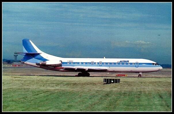 Letadlo - Sud Aviation SE-210 Caravelle , letectví , /426/ - Pohlednice