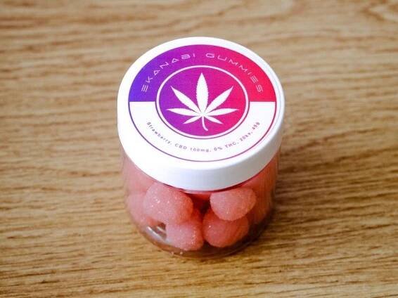Hemnia CBD Gummies bonbóny, Jahoda, 100 mg CBD, 20 ks x 5 mg, 60 g