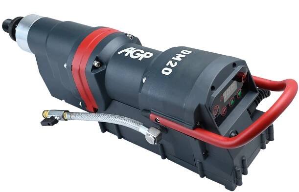 High-Frequency Brushless Diamond Core Drilling Motor DM20 in action for Large Diameter Core Drilling | AGP Power Tools