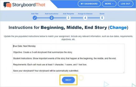 Add a Template to an Assignment - Storyboard That Help Center