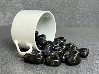 tromly z minerálů, onyx troml, tromlovaný onyx
