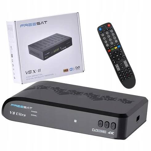 Set top box Dekodér DVB-C, DVB-S, DVB-S2, DVB-T, DVB-T2 GT Media V8 ULTRA