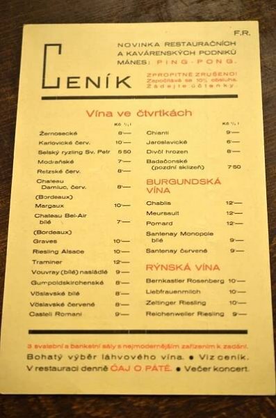 Jídelní lístek je vizitkou podniku | Regiony