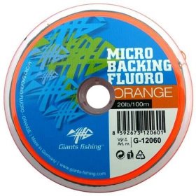 Micro Backing Giants Fishing Fluoro-Orange 20lb 100m