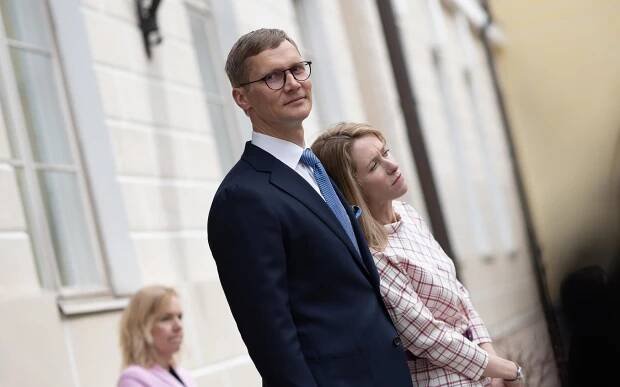 Arvo Hallik with Kaja Kallas, on the occasion of the Swedish royal visit to Estonia, in May this year.