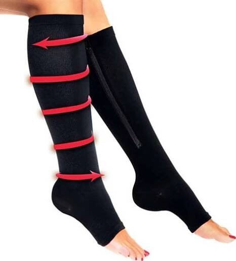 Zip Sox kompresní punčochy černé, S/M S/M od 79 Kč