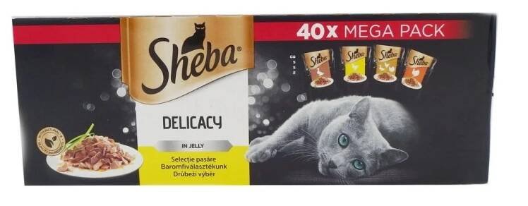 Sheba Kapsička pro kočky Drůbeží výběr, 40 x 85 g