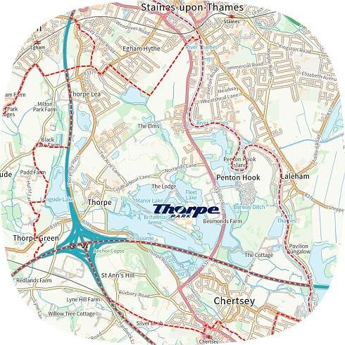 Thorpe Park Local Resident Map