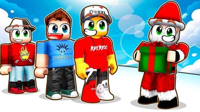 Stojíme ve frontě 1000 lidí na VÁNOČNÍ DÁREK... (Roblox Santa's Gift Line)