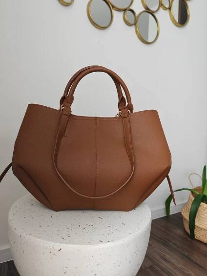 Shopper bag camel - GRAPES collection