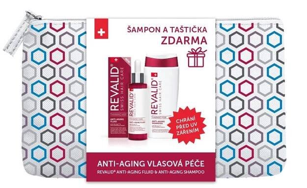 Revalid Anti-Aging vlasová péče šampon, fluid + taštička
