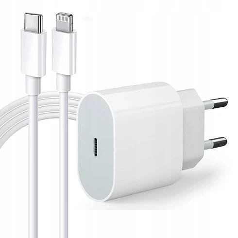 NABÍJEČKA 20W USB-C – osvětlení + kabel pro iPhone iPad 1 m
