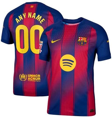 Barcelona Nike 2025/26 Home Authentic Custom Jersey - Navy