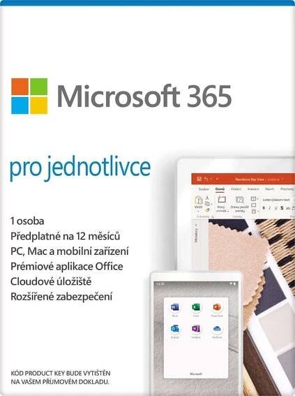 Microsoft 365 pro jednotlivce (elektronická licence)