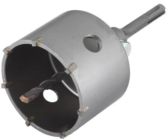 Wolfcraft Vrtací korunka osazená tvrdokovem s upínacím trnem SDS-plus, pr. 83 mm