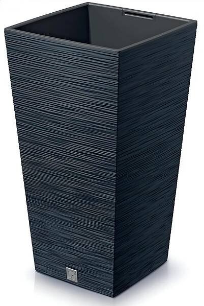 Květináč FURU SQUARE s vložkou antracit 20 cm