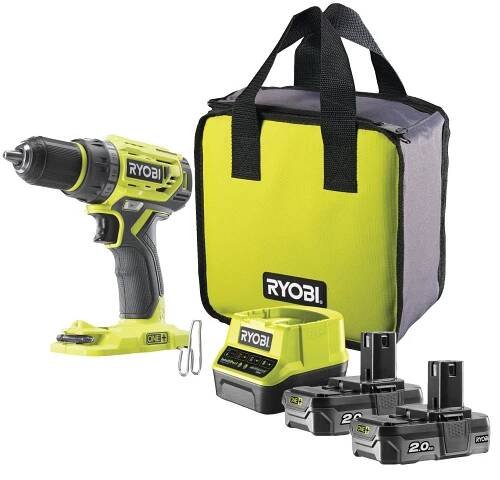 Ryobi ONE+ R18DD7 5133004533 2x 2,0 Ah + nabíječka + taška od 3 915 Kč
