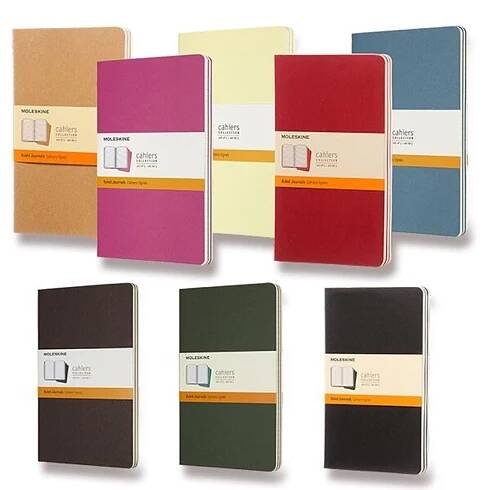 SEŠITY MOLESKINE CAHIER VÝBĚR BAREV, 3KS - MĚKKÉ DESKY - L, LINKOVANÝ 1331/22372 - DIÁŘE A ZÁPISNÍKY - OSTATNÍ