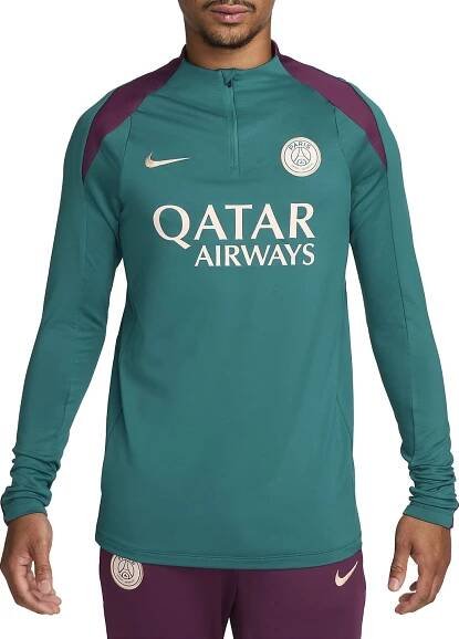 Pánské tréninkové fotbalové tričko s dlouhým rukávem Nike Dri-FIT Paris Saint-Germain FC Drill
