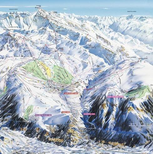 Alpe D’Huez Ski Map - skiflicks.com