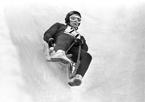 Olympische Spiele Innsbruck 1964 - DDR-Rodler Thomas Köhler