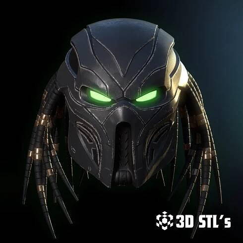 Predator Spawn Helmet STL 3D Printable Model
