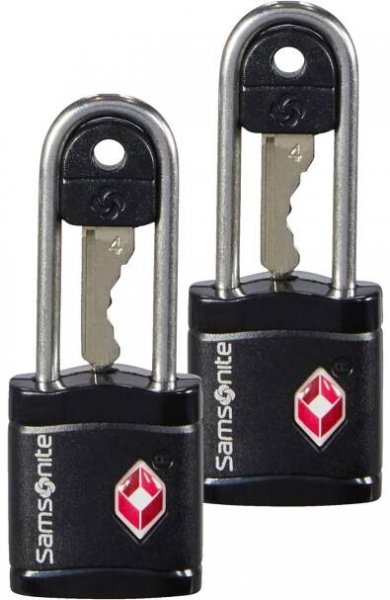 Sada dvou TSA zámečků na klíč Samsonite Key Lock TSA x2 Black