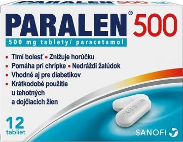 Paralen 500 mg 12 tabliet