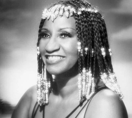 Cuban salsa singer Celia Cruz (1924 - 2003), circa 1970.