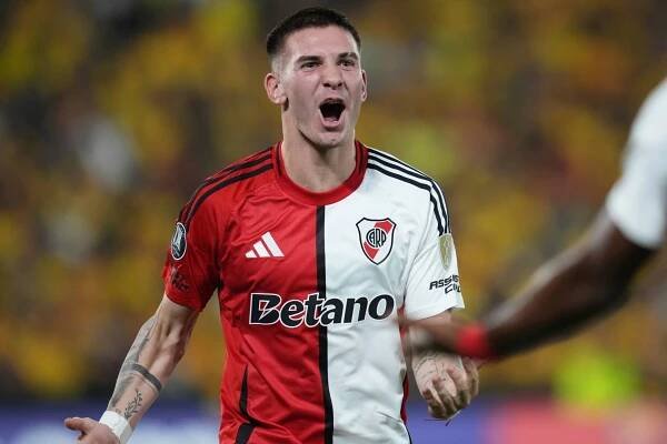 Mastantuono, el chicho maravilla de 17 ańos, marca en la Libertadores escrutado por el Real Madrid y otros grandes