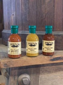 Southern Belle BBQ sauce display