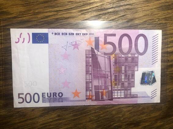 500 euro bankovka - Sběratelství