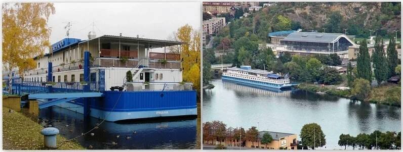 Zimní romantika na Vltavě v botelu Racek