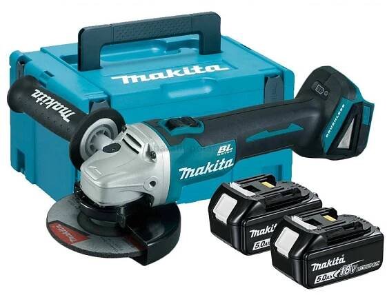  Aku úhlová bruska Makita DGA506RTJ 125mm Li-ion 18V / 5,0Ah, systainer 