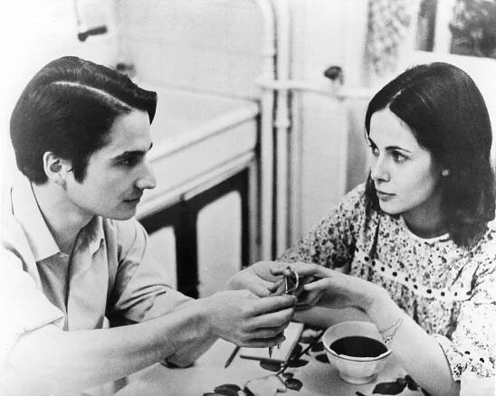 Jean-Pierre Léaud and Claude Jade in Baisers volés