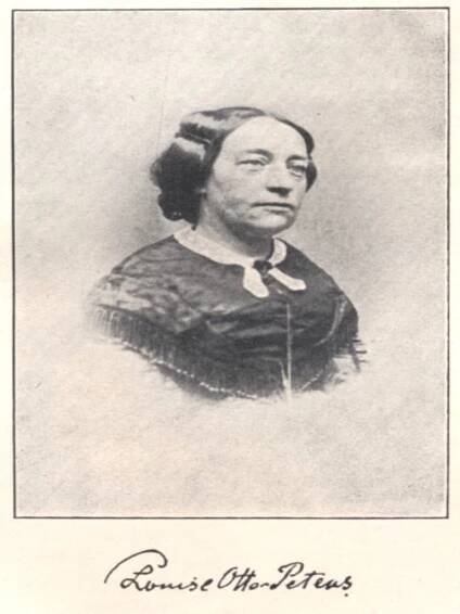 Quelle: Plothow, Anna: Die Begründerinnen der deutschen Frauenbewegung - 4. Aufl., Leipzig: Friedrich Rothbarth, 1907, nach S. 34(FE.08.104).