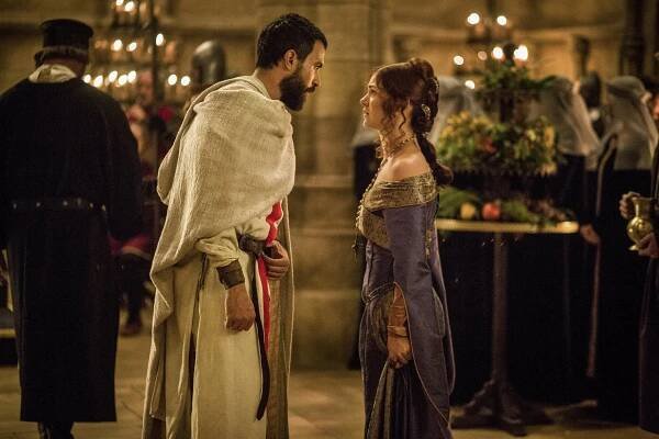 Soumrak templářů - The Black Wolf and the White Wolf - Z filmu - Tom Cullen, Olivia Ross