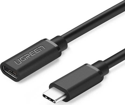 Ugreen USB Type C 3.1 Male to Female Cable Nickel Plating 50 cm černý od 189 Kč