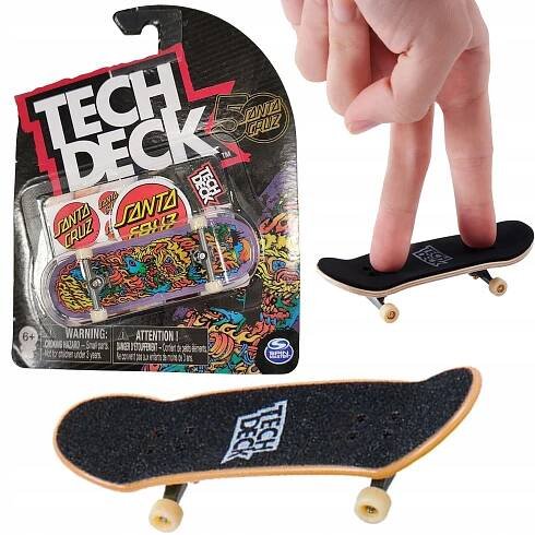 SKATEBOARD FINGERBOARD SANTA CRUZ LEW + SAMOLEPKY TECH DECK