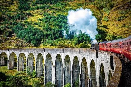 Glenfinnan Railway Viaduct in the Scottish Highlands