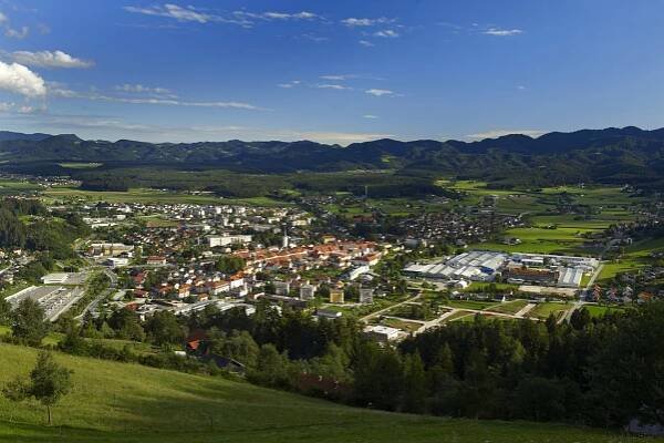 View of Slovenj Gradec from Rahtel