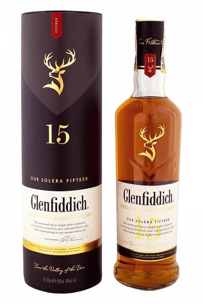 Glenfiddich 15-ročná + Tuba - Alkoholonline.sk